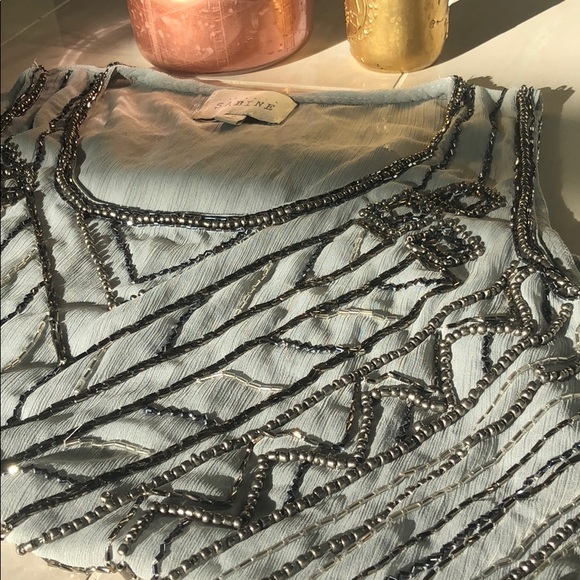 ✨ BEAUTIFUL SHEER BEADED TANK ✨ - Picture 3 of 3